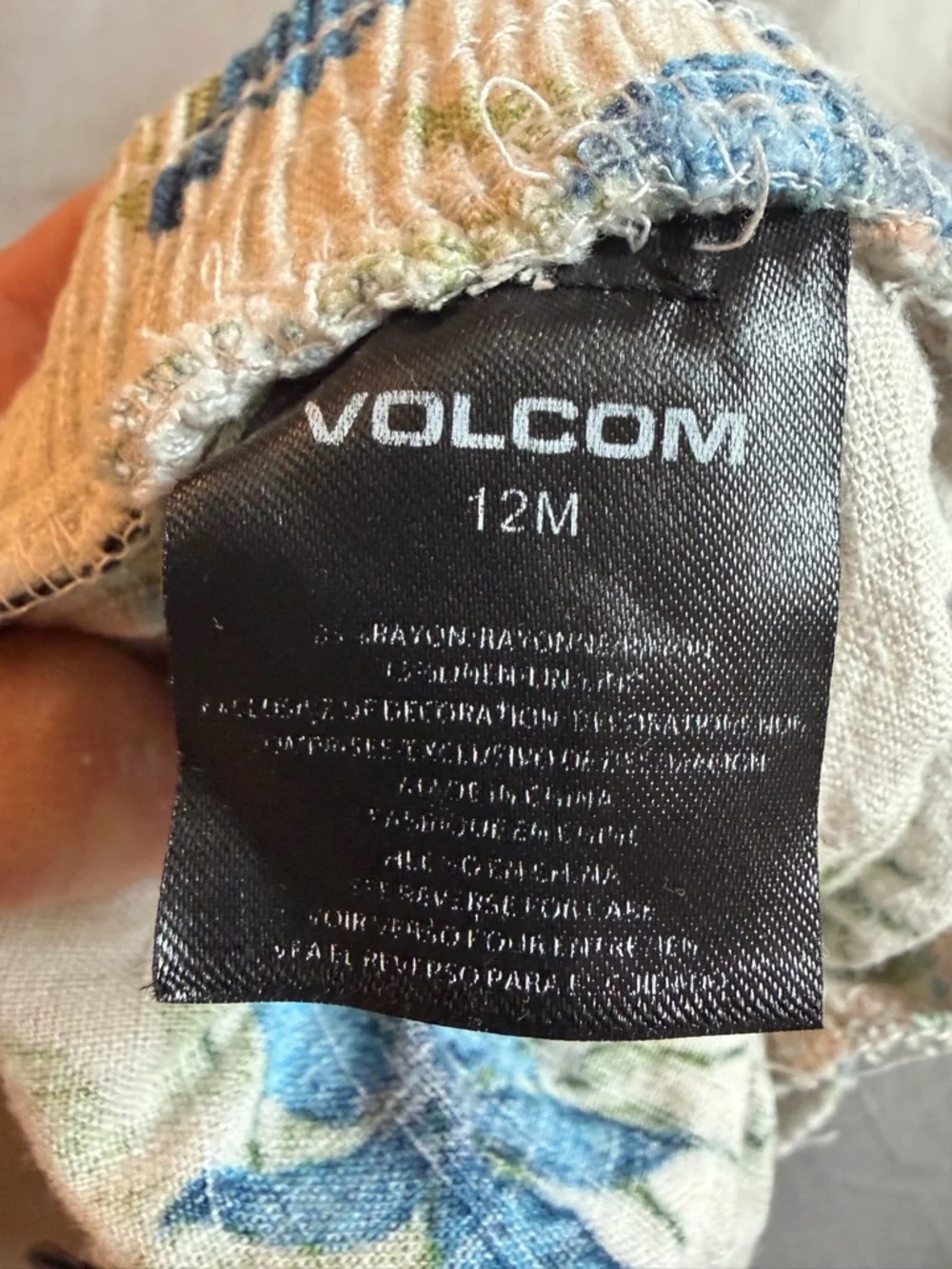 Volcom Baby 12M Tropical Shirt Shorts Set